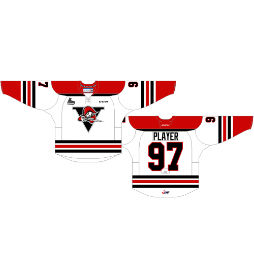 Custom QMJHL Drummondville Voltigeurs 2016 17 Hockey jersey Home White